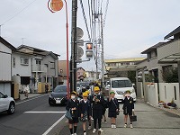 新年度の登校の様子1