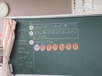 算数の授業の様子1