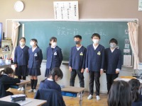 登校班集会2