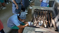 火の準備中 火の準備中