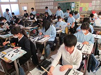 書初め会2