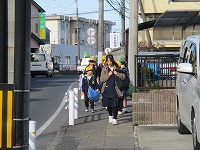 登校の様子1