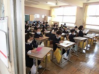 朝の会前の様子