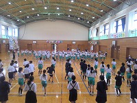 2年生と5年生の合同練習