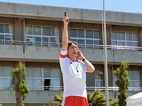 校長先生のスタート合図