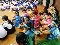 登場前、どきどき…