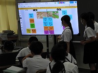 児童の発表