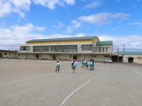 きれいな青空の元