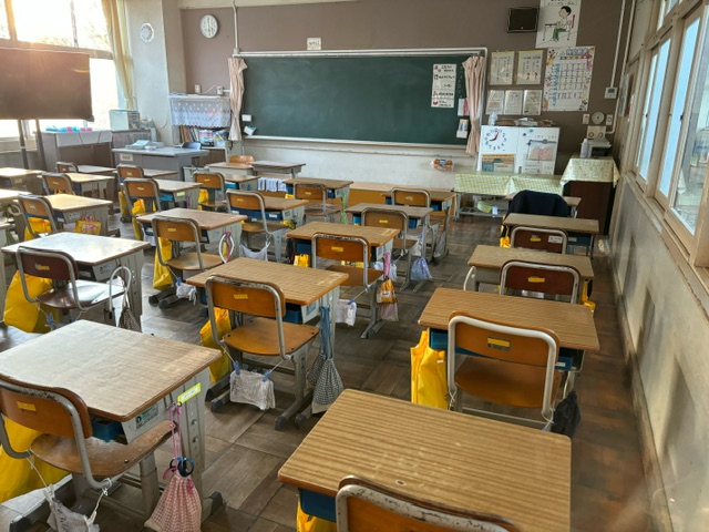 教室もすっきり