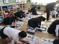 6年生書初め会3 6年生書初め会3