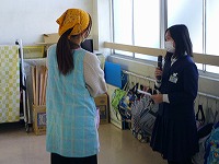 教室にインタビューする直前のようす