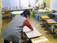 各教室を消毒しました 各教室を消毒しました