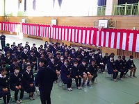 学年主任の話 学年主任の話