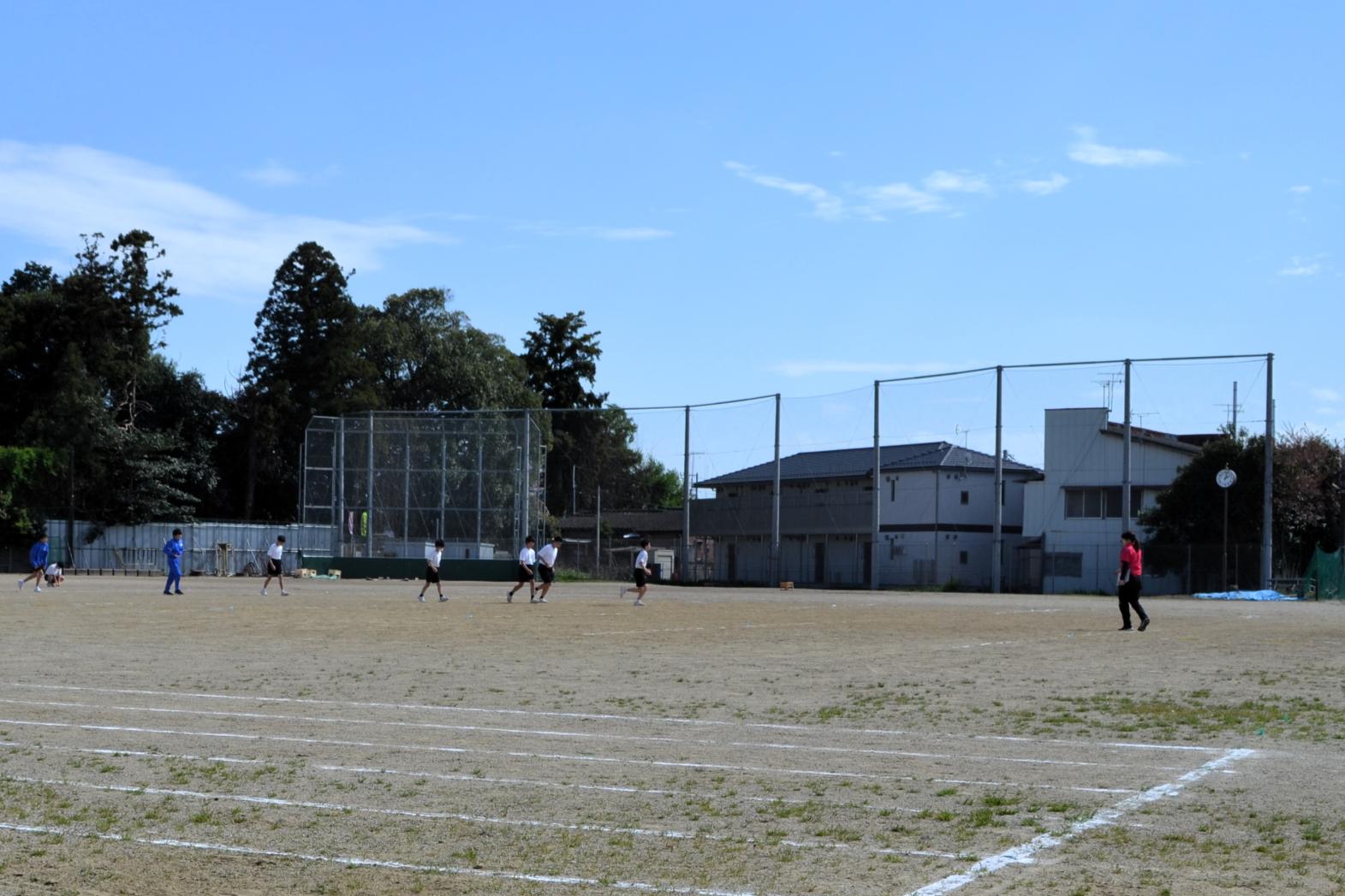 ボール投げ計測中