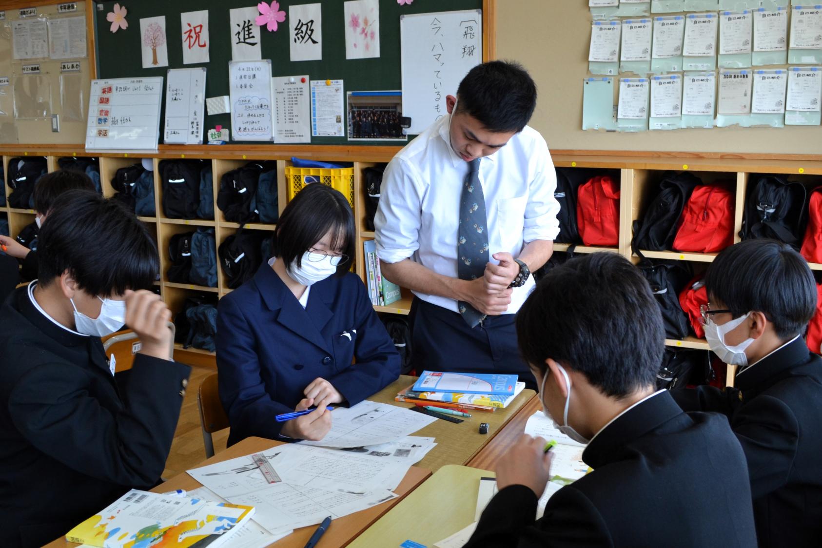 国語の学習中です