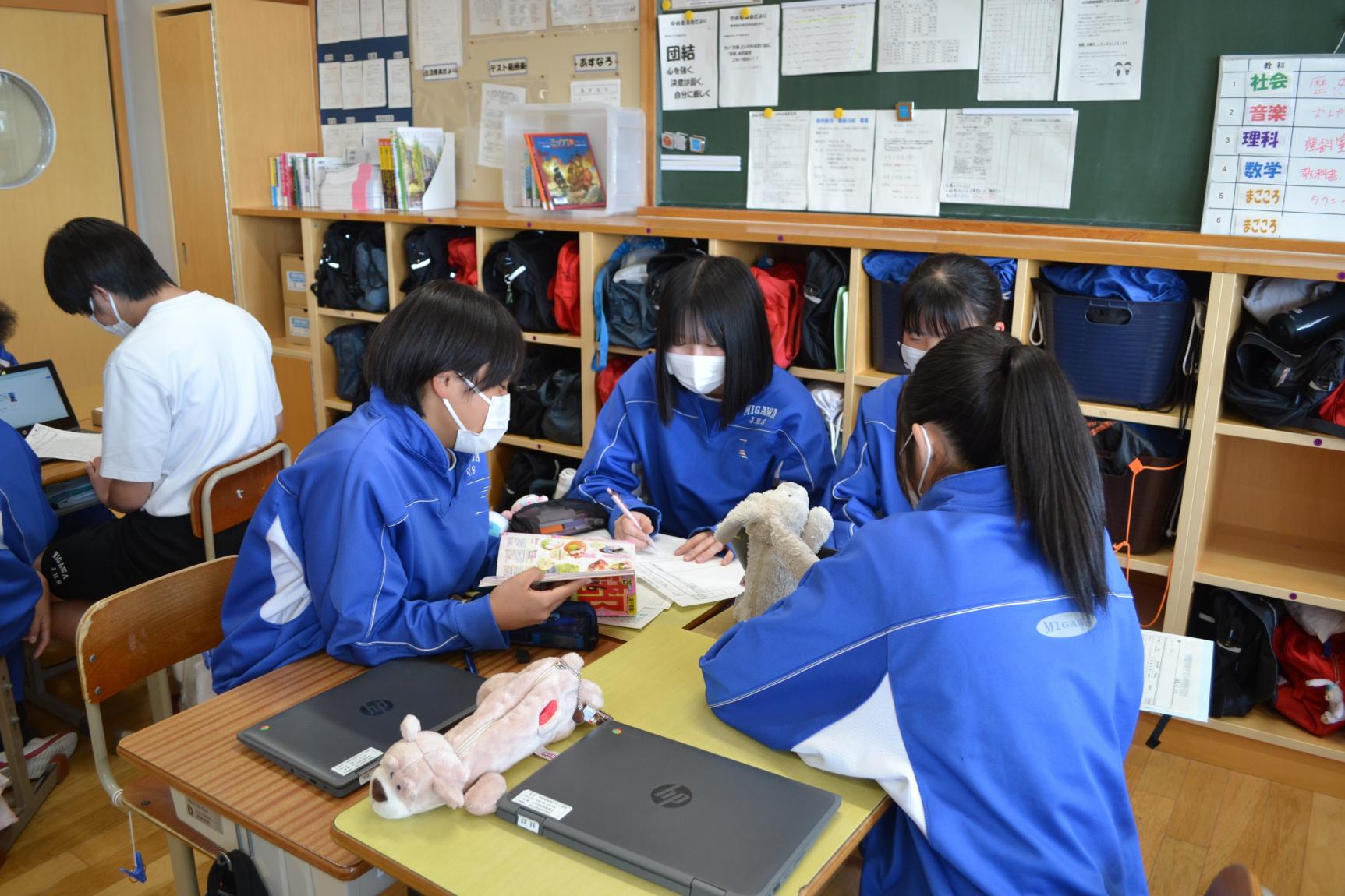どのグループもよく話し合っています