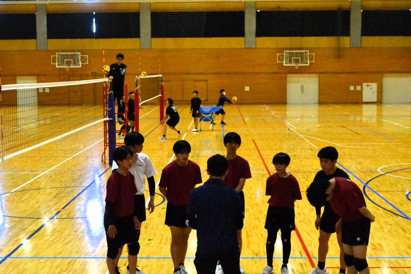 試合前のミーティング