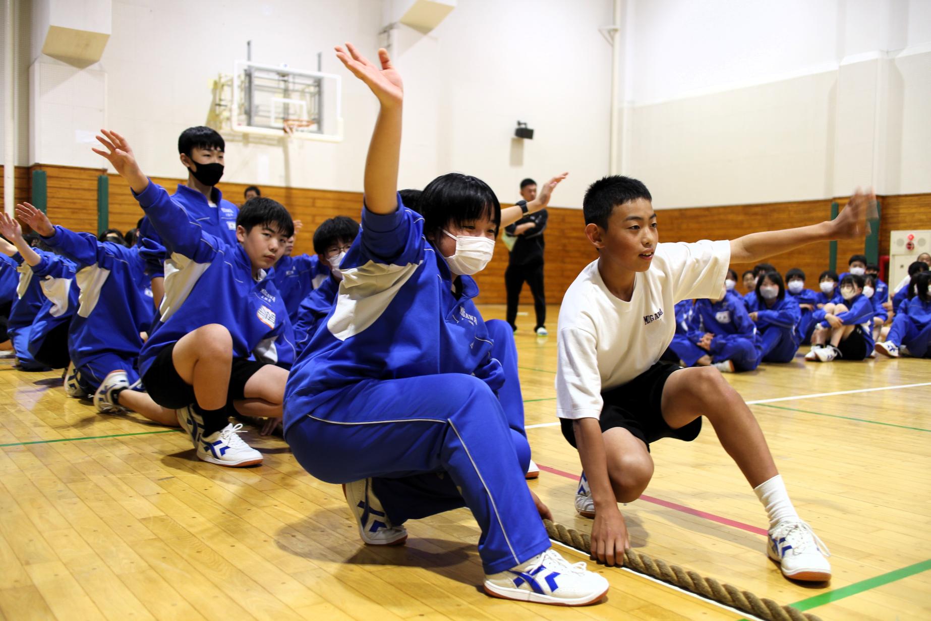 試合開始前の緊張感