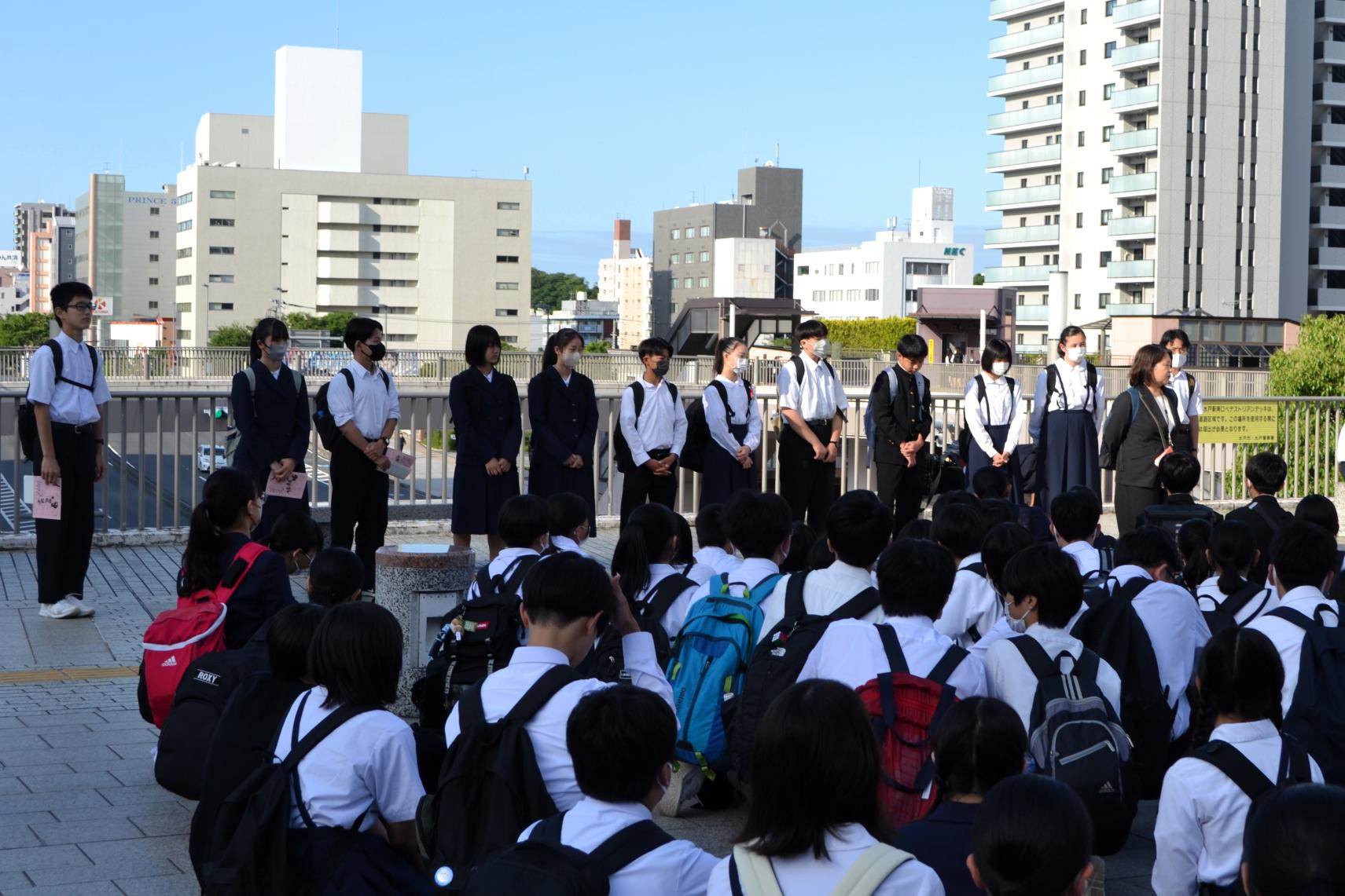 学年主任の先生のお話