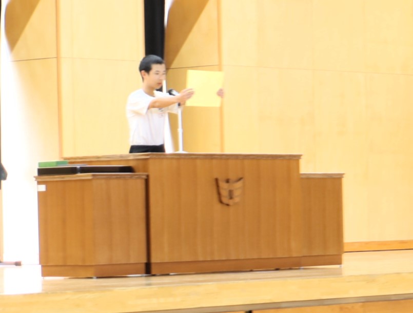 03 3年生代表の発表
