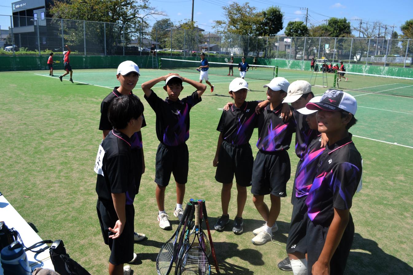 09 男子団体戦の試合前です