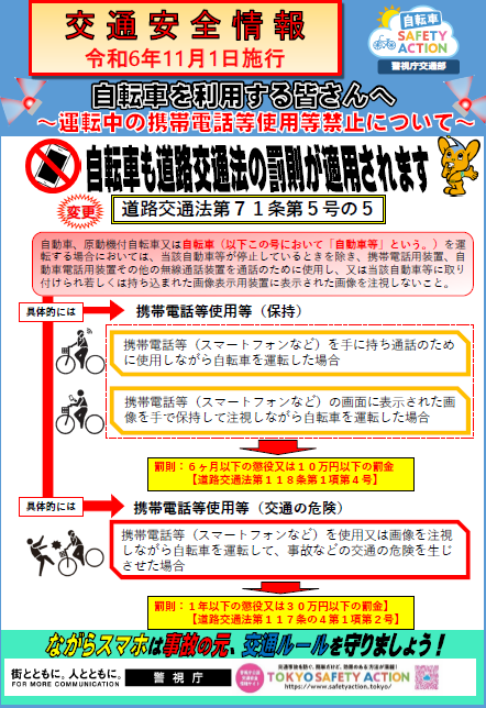 道路交通法改正（自転車