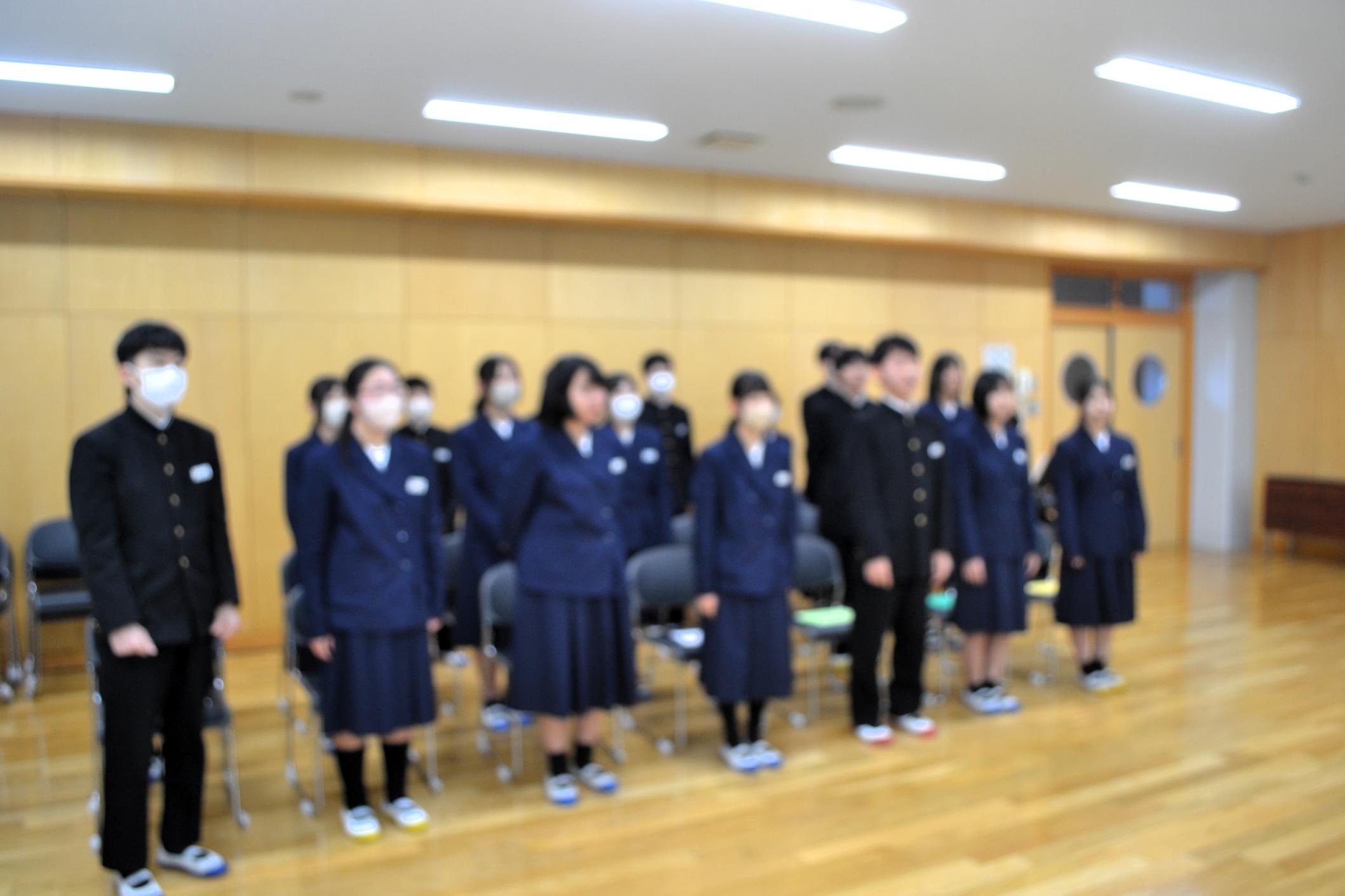 09 代表生徒たちも歌いました