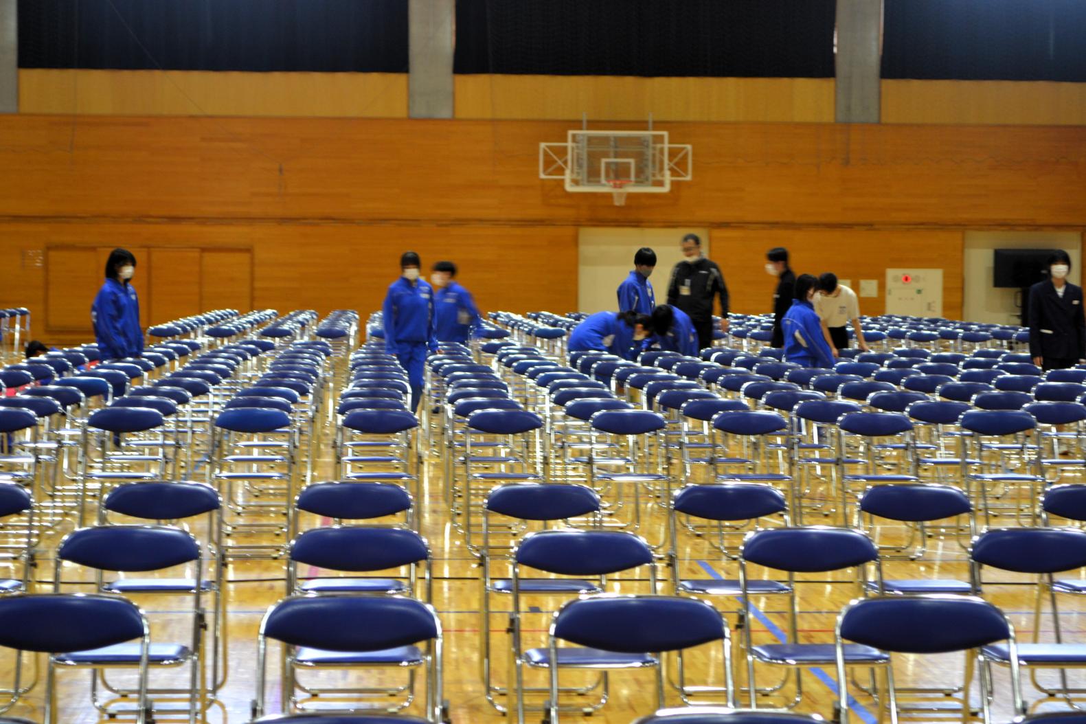 12 縦横がピシッとそろうよう頑張っていました