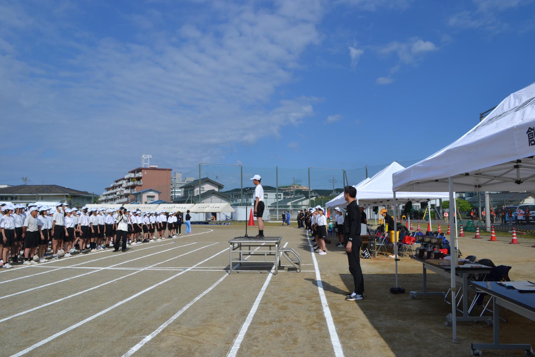 01 素晴らしい青空での体育祭でした