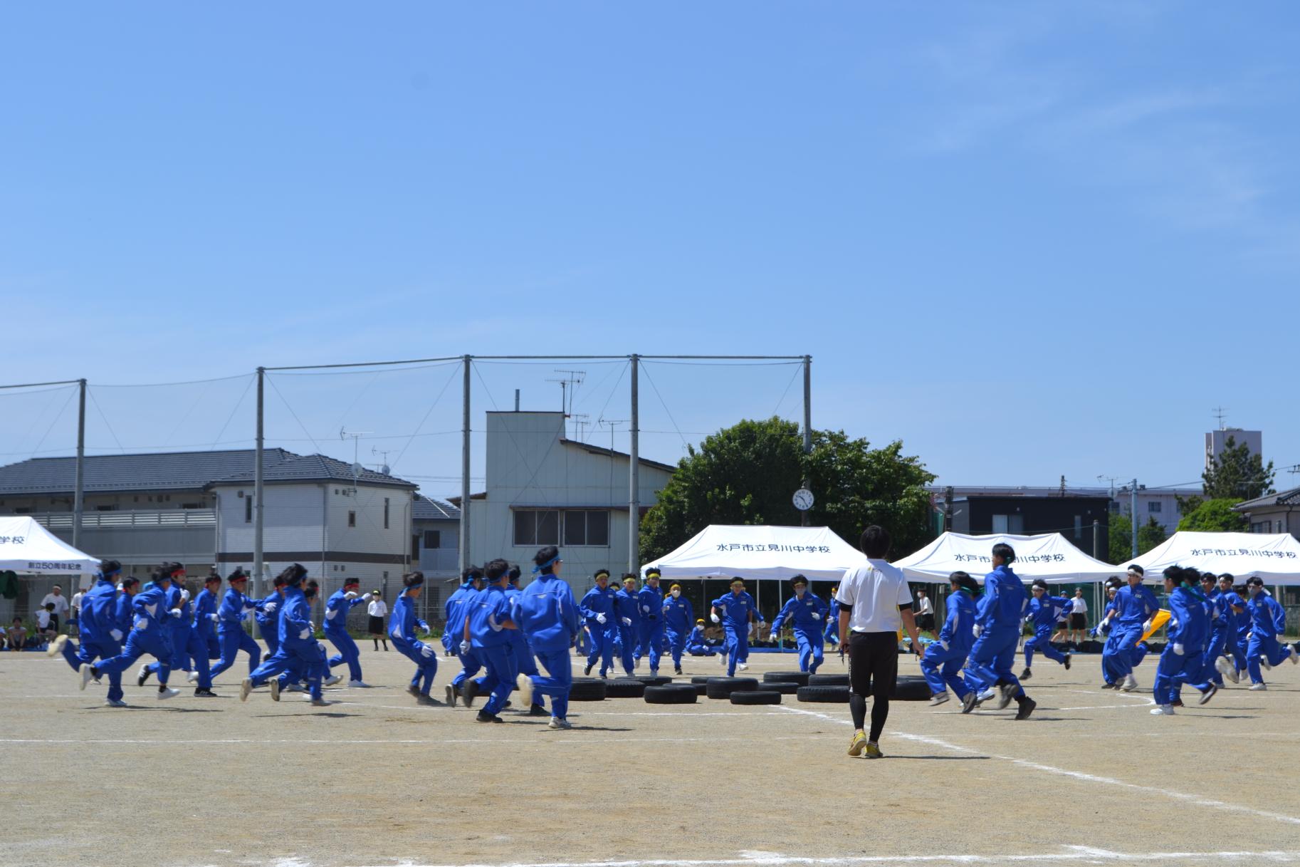 14 2年生タイヤ集め