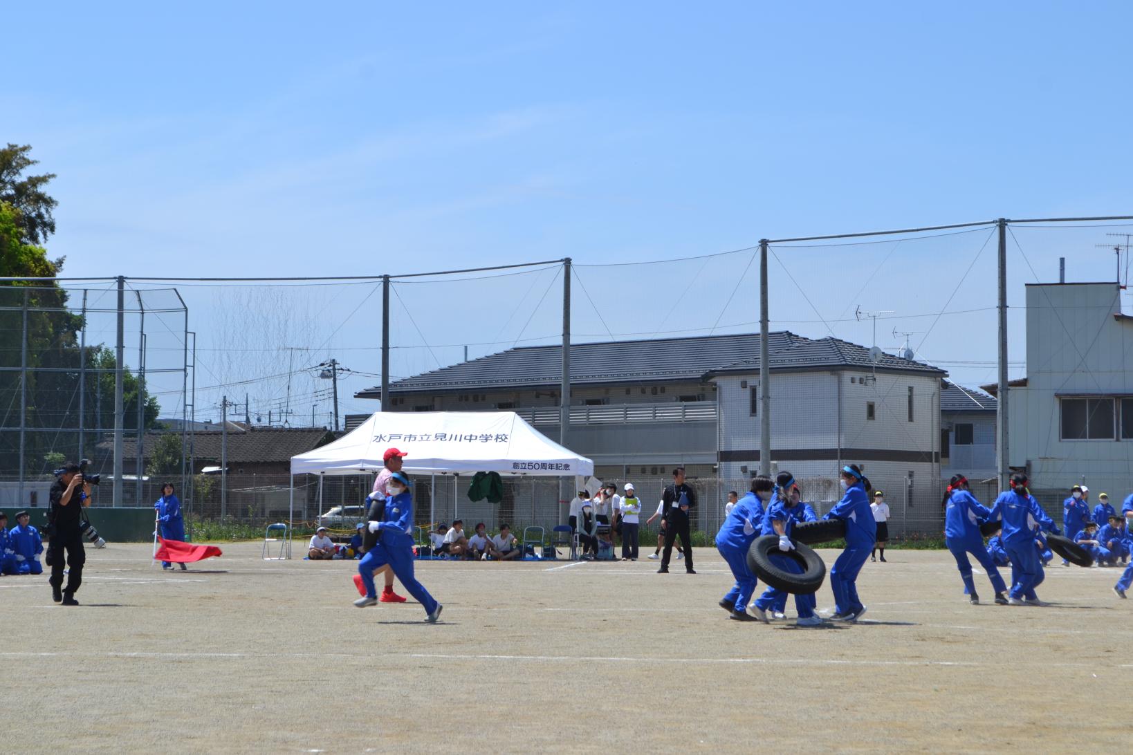 15 2年生タイヤ集め