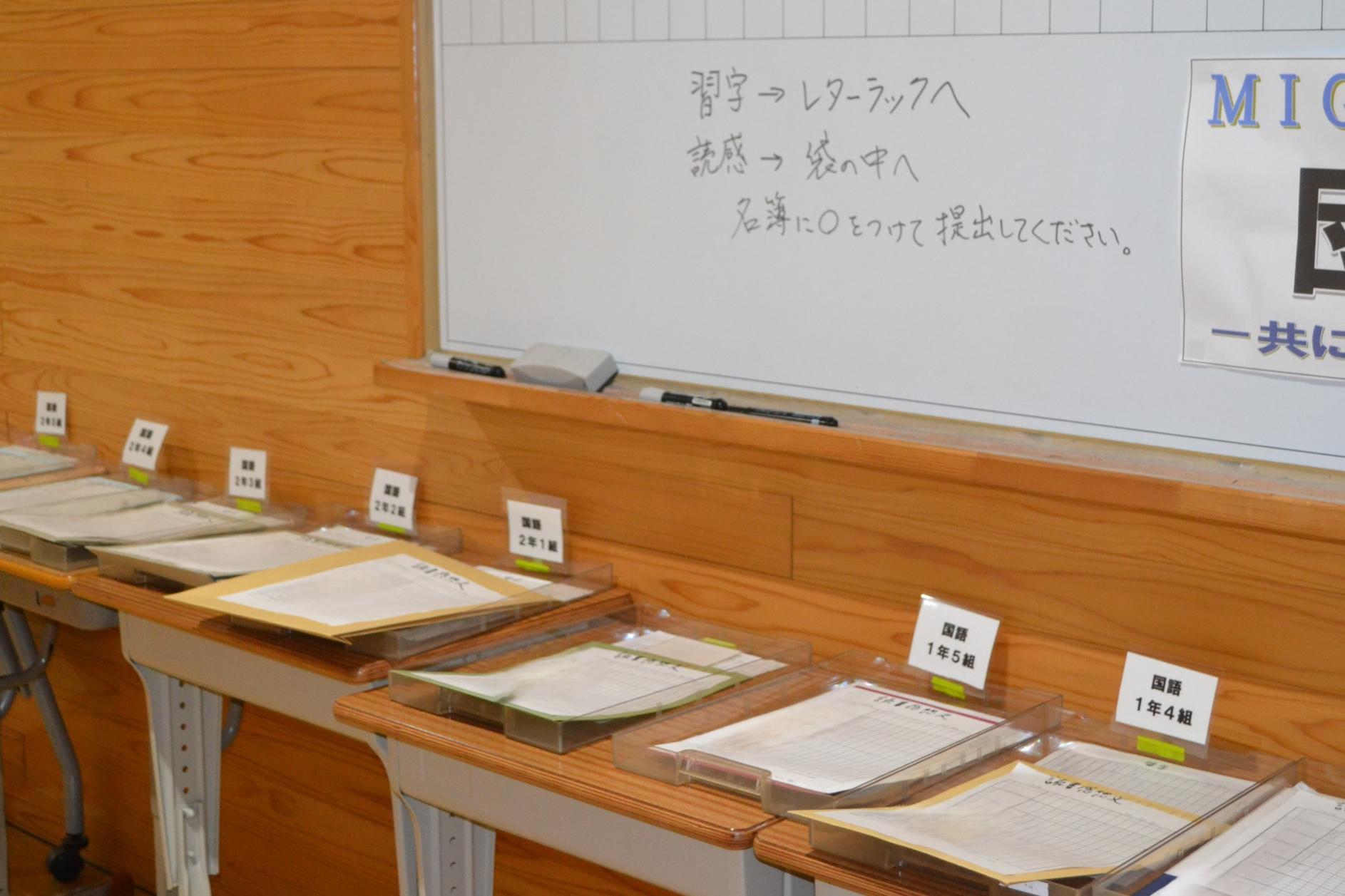 01 国語の提出場所