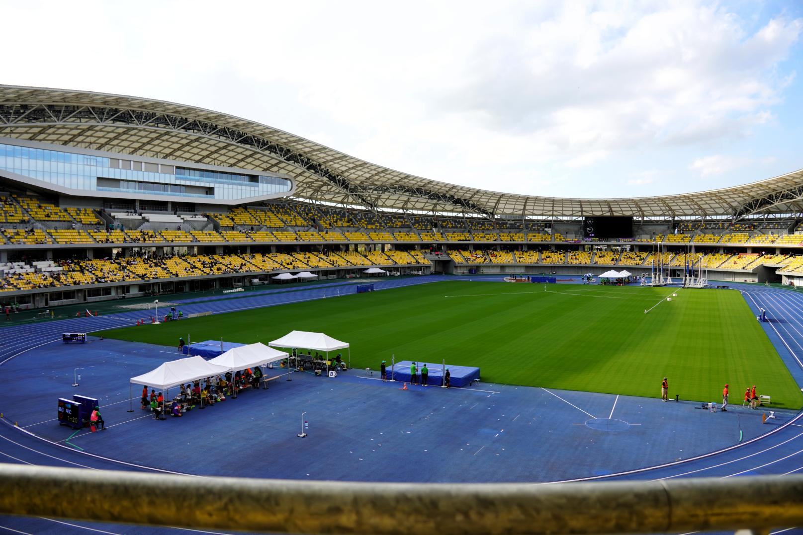 04 関東中学校陸上競技大会の会場（宇都宮市）