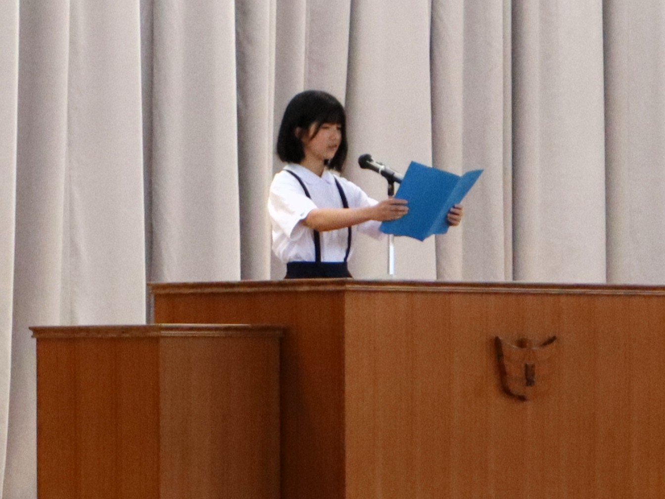 05 ３年生の代表生徒です