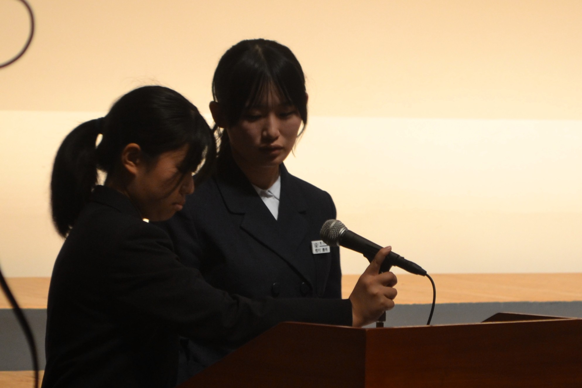 11 開会式を上手に進めていました