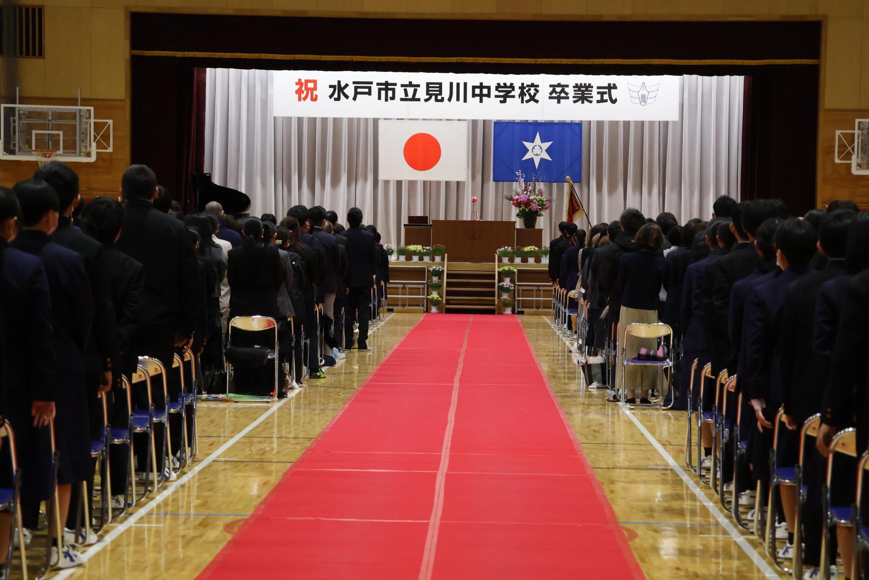 在校生が協力してつくり上げた立派な式場です