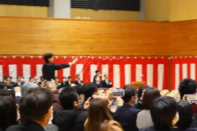 先生方に見守られながら