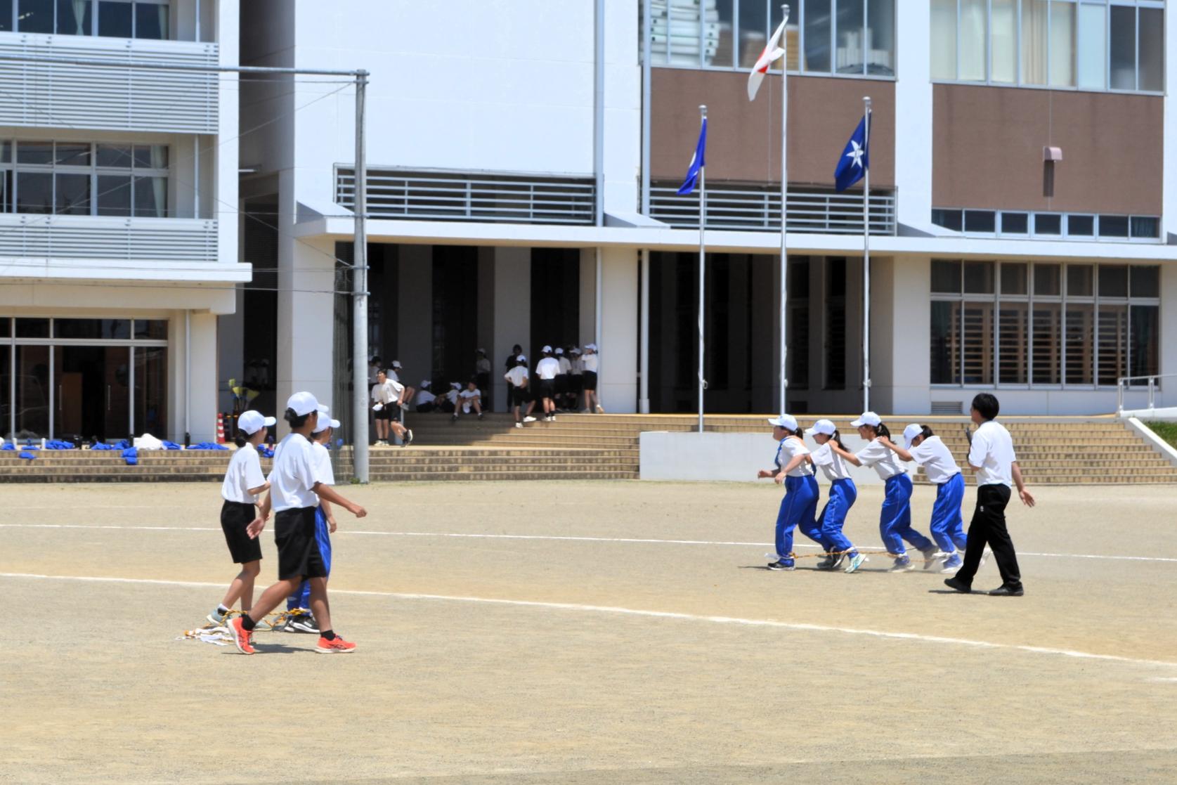 09 むかで競争の練習です