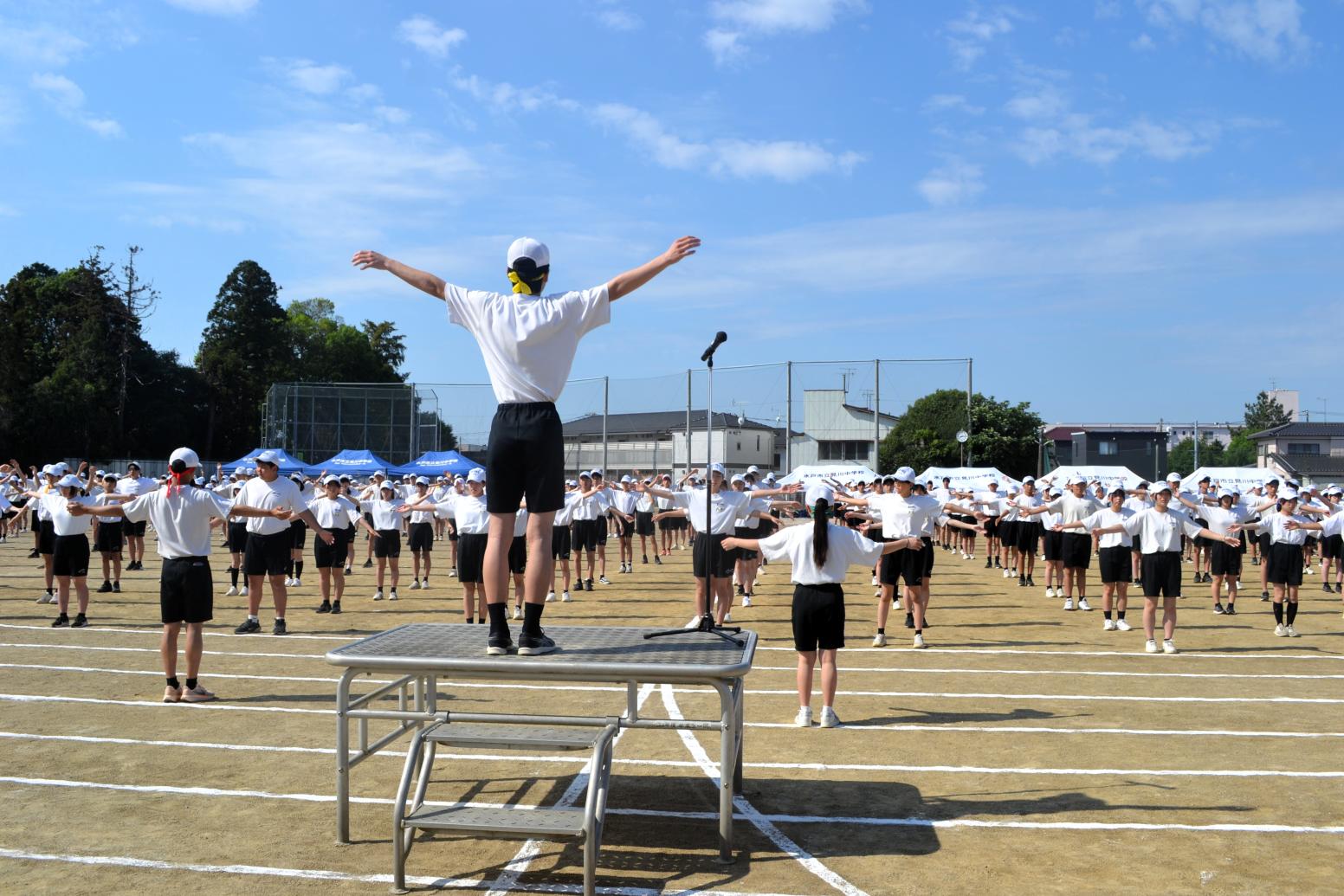 12 県民体操をして競技スタートです 12 県民体操をして競技スタートです