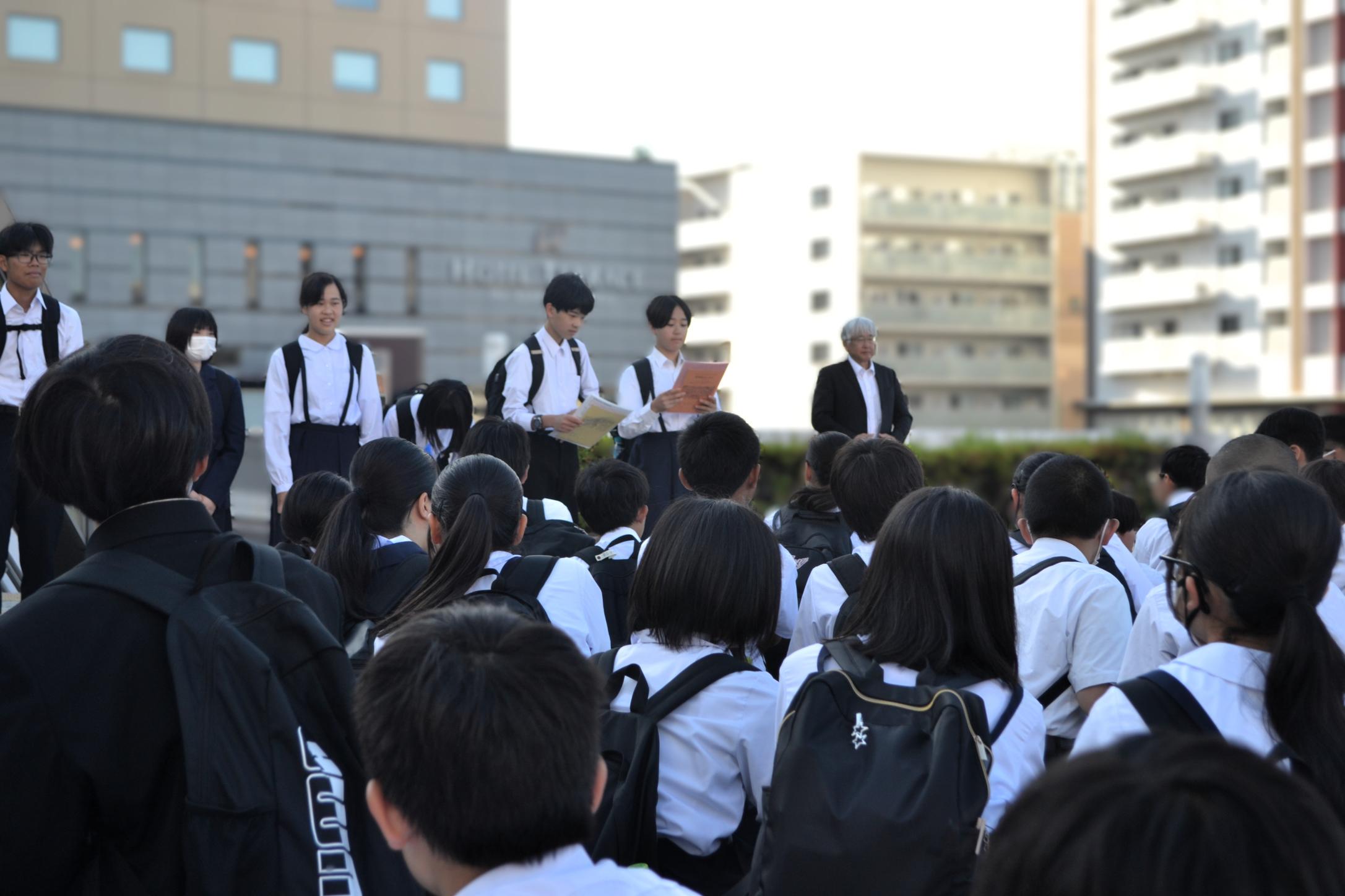 01 出発式が始まりました