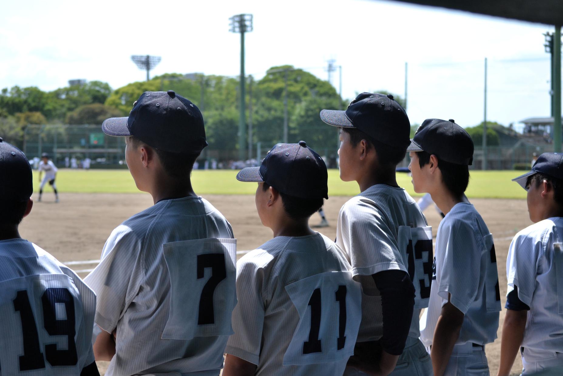 18 野球部　全員で応援