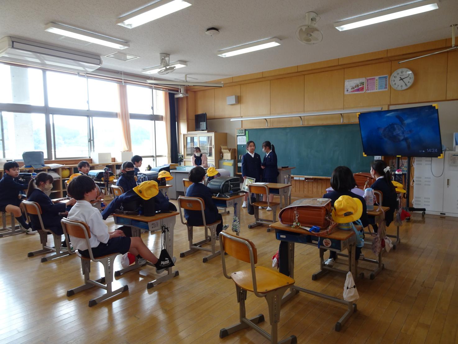4年生の帰りの会 4年生の帰りの会