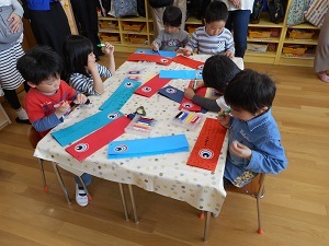 こいのぼり製作はと組300