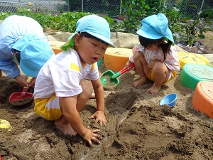 砂の感触は 砂の感触は