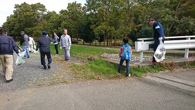 終了地点で,お疲れ様でした。