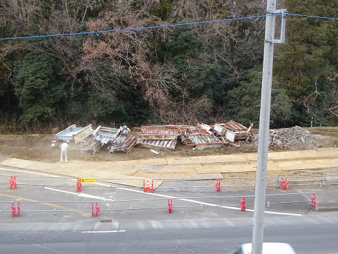 旧歩道橋さん解体完了 旧歩道橋さん解体完了