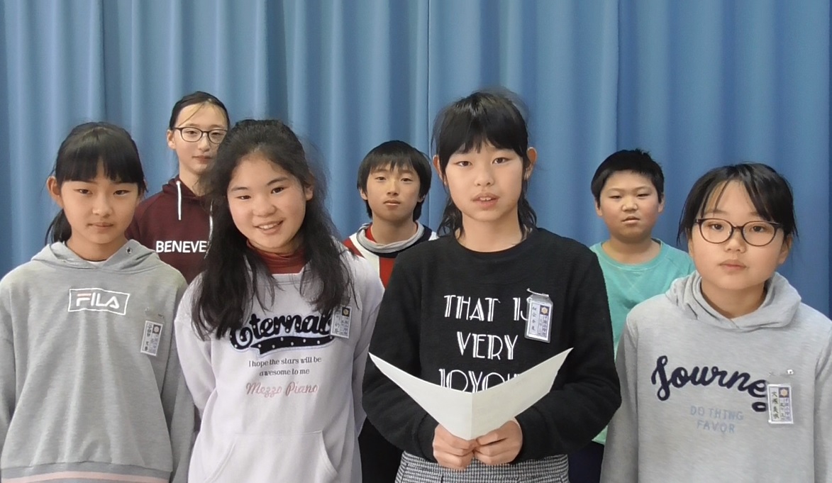 集会委員中学年の担当者さん