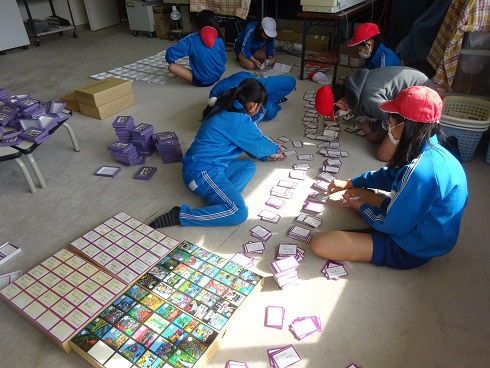 千波かるたセット作り 千波かるたセット作り
