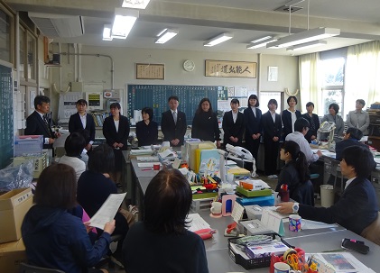 新任の先生方 新任の先生方