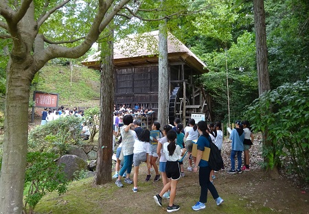 歴史館水車小屋見学